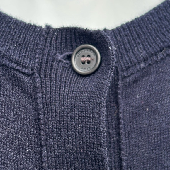 Burberry Navy Cotton Cardigan, size M - Picture 13 of 13